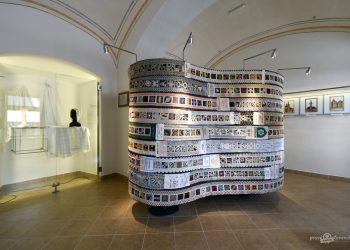 Expozícia liptovskej paličkovanej čipky v Národopisnom múzeu v Liptovskom Hrádku