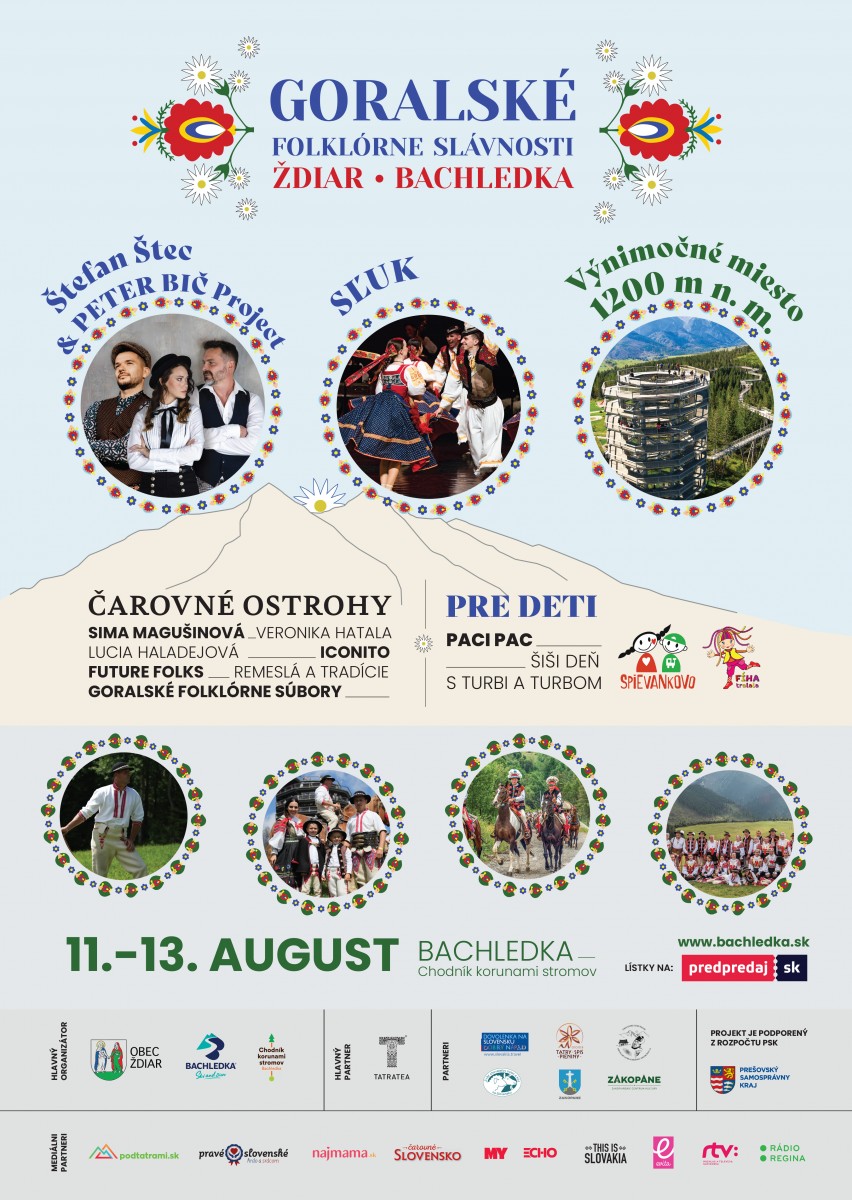 Goralské folklórne slávnosti (11.-13. August) ponúknu program pre malých aj veľkých